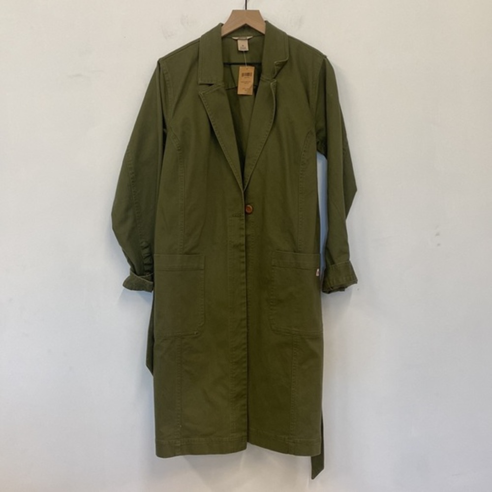Duluth Trading Company Women's Makers Studio Tie Duster 000417500 oakmoss medium - Picture 2 of 10